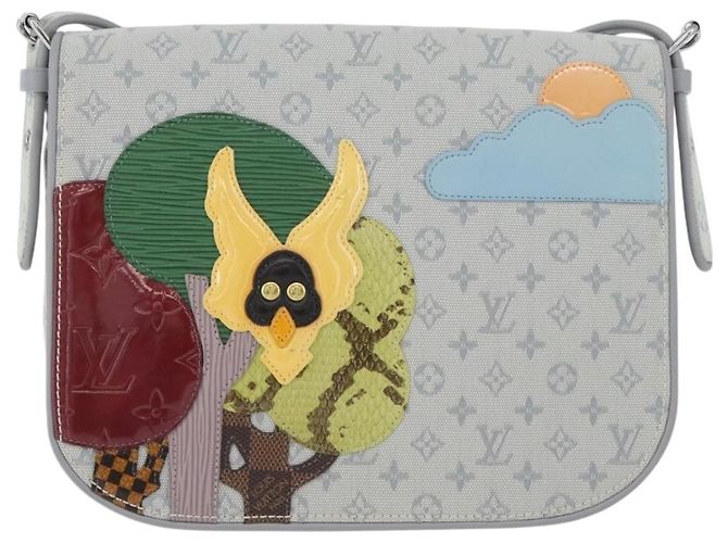 LOUIS VUITTON Borsa Monogram Mini Musette Comte De Fe Grigia M92279 LV Auth ka3339V Marrone - vista 13