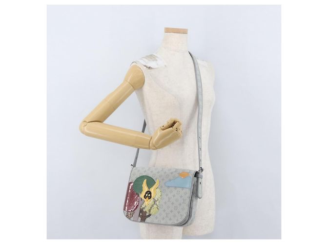 LOUIS VUITTON Borsa Monogram Mini Musette Comte De Fe Grigia M92279 LV Auth ka3339V Marrone - vista 23