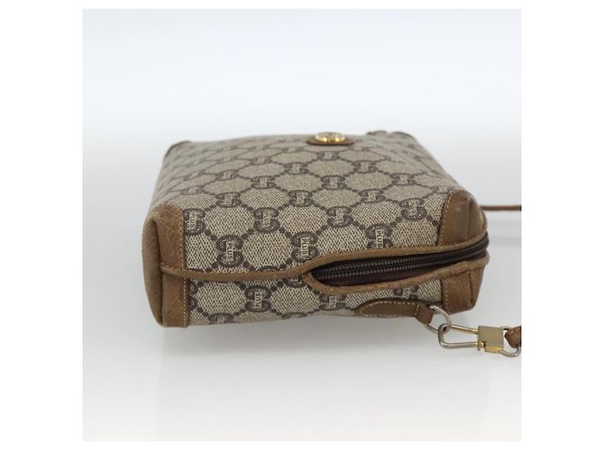 Borsa a Spalla GUCCI GG Plus Supreme PVC Beige Oro Auth SW2213 D'oro - vista 4
