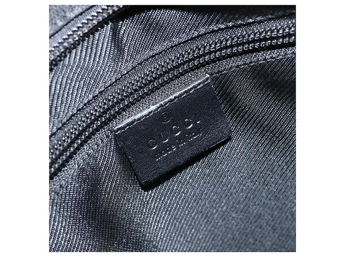 Borsa a Spalla GG Canvas Gucci Nera Argento 03136 Auth 173686 Nero - vista 17