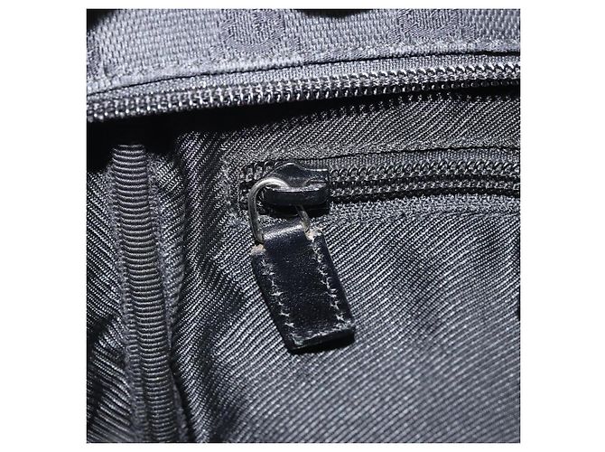 Borsa a Spalla GG Canvas Gucci Nera Argento 03136 Auth 173686 Nero - vista 20
