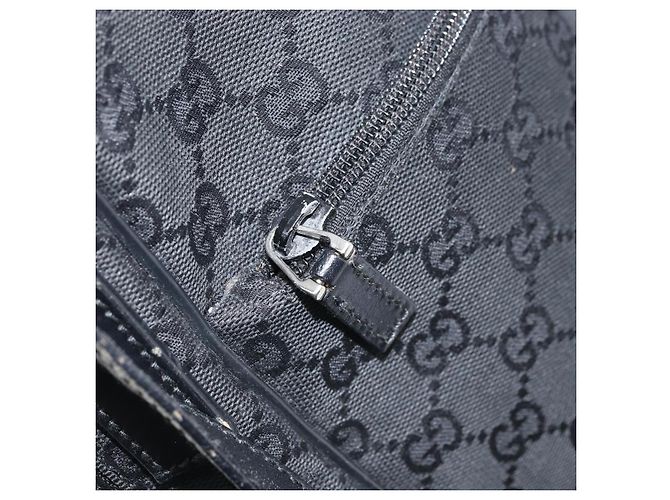 Borsa a Spalla GG Canvas Gucci Nera Argento 03136 Auth 173686 Nero - vista 22