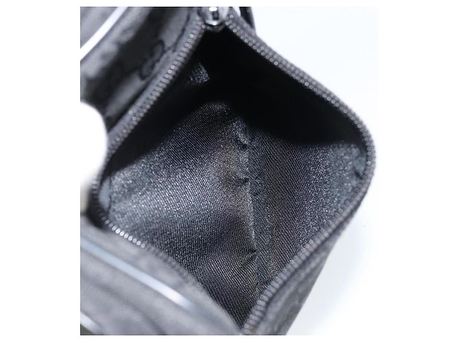 Borsa a Spalla GG Canvas Gucci Nera Argento 03136 Auth 173686 Nero - vista 23