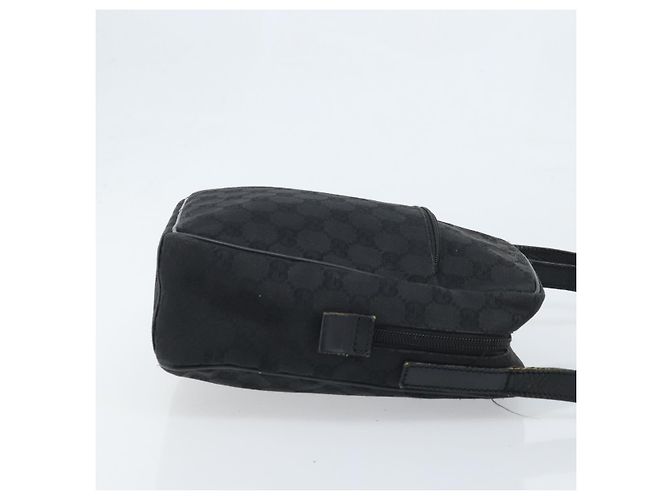 Borsa a Spalla GG Canvas Gucci Nera Argento 03136 Auth 173686 Nero - vista 3