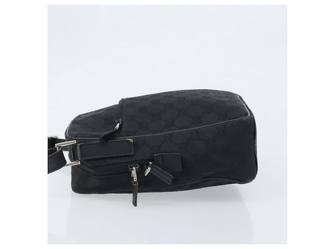 Borsa a Spalla GG Canvas Gucci Nera Argento 03136 Auth 173686 Nero - vista 4