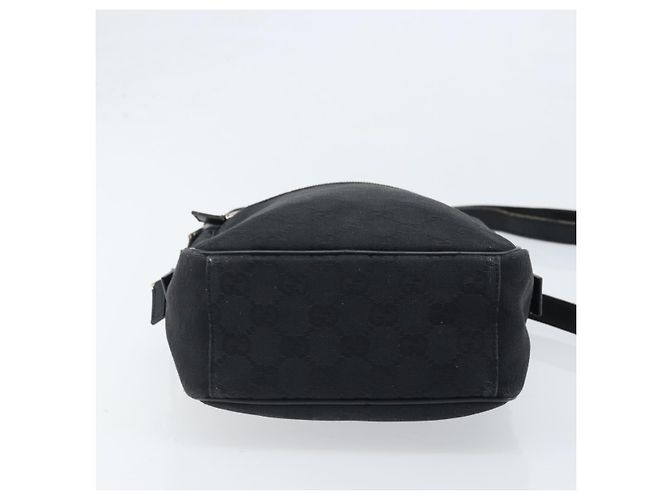Borsa a Spalla GG Canvas Gucci Nera Argento 03136 Auth 173686 Nero - vista 5