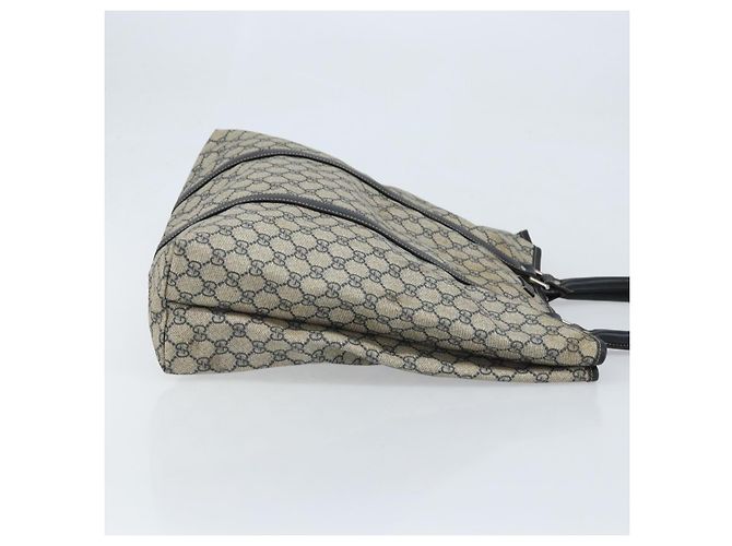 Gucci Borsa Tote GG Supreme in PVC Blu Navy Argento 223668 Auth 173902 - vista 3