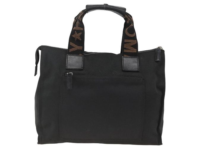 FENDI Hand Bag Canvas Black Silver Auth BA11699 Silvery - view 13