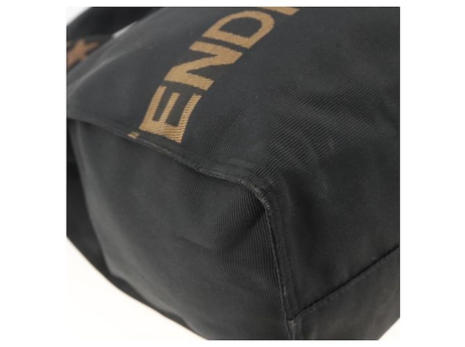 FENDI Hand Bag Canvas Black Silver Auth BA11699 Silvery - view 16