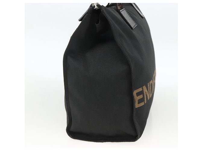 FENDI Hand Bag Canvas Black Silver Auth BA11699 Silvery - view 4