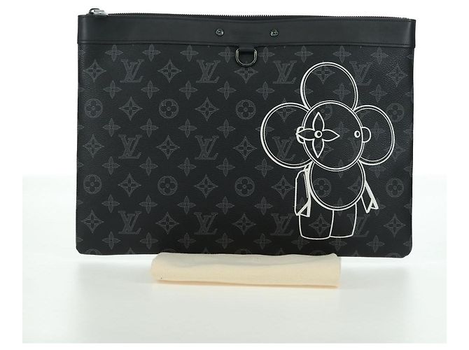 LOUIS VUITTON Bolsa Pochette Apollo Vivienne Eclipse Edición Limitada M62904 Auth LNZ609SAM Monograma - vista 12