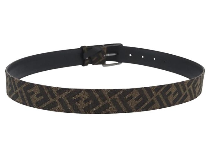 FENDI Zucca Canvas Gürtel 41,3"" Schwarz Braun 7C0497 Auth SW2291A - Ansicht 2