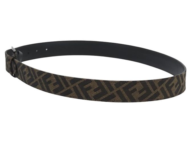 FENDI Zucca Canvas Gürtel 41,3"" Schwarz Braun 7C0497 Auth SW2291A - Ansicht 3