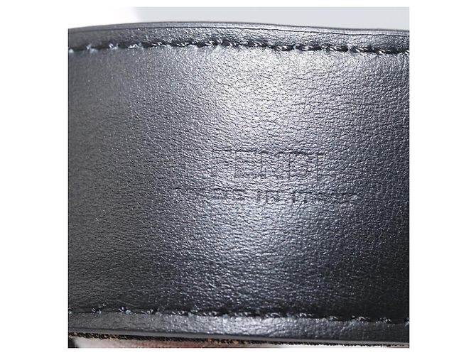 FENDI Zucca Canvas Gürtel 41,3"" Schwarz Braun 7C0497 Auth SW2291A - Ansicht 9