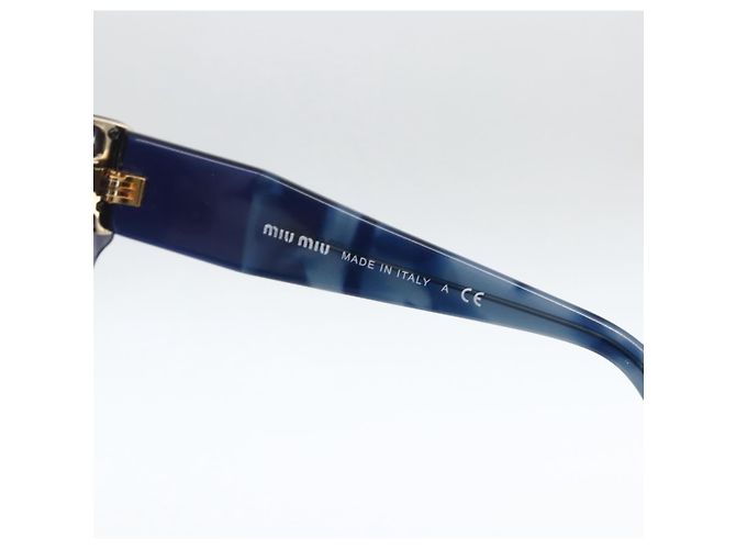 Miu Miu Sonnenbrille aus Kunststoff Navy Auth BA11670V Marineblau - Ansicht 10