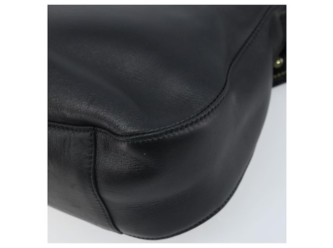 Borsa a mano Gianni Versace in nylon nero e oro Auth bs34097 D'oro - vista 15