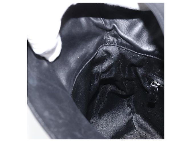 Borsa a mano Gianni Versace in nylon nero e oro Auth bs34097 D'oro - vista 18