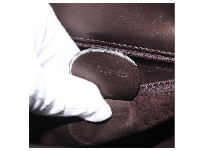 Borsa a mano in pelle GUCCI 2 in 1 Marrone 001 2020 1854 Auth ep13878 - vista 12