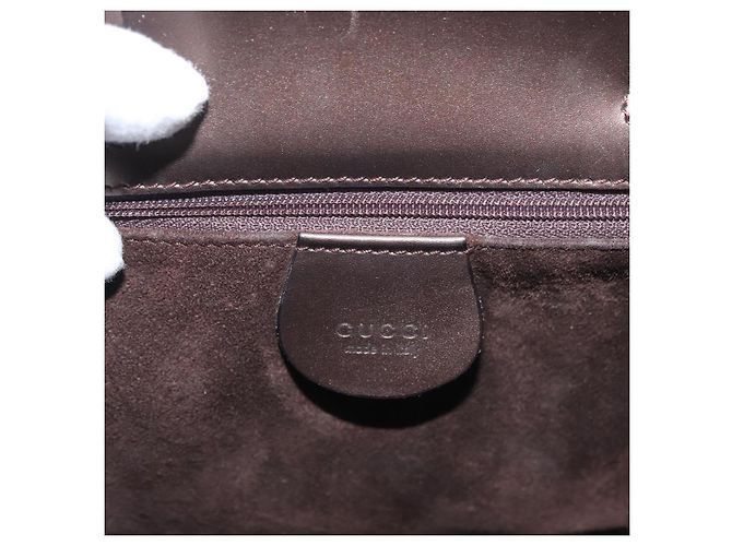 Borsa a mano in pelle GUCCI 2 in 1 Marrone 001 2020 1854 Auth ep13878 - vista 20