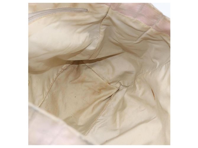 CHANEL Nuova Borsa Tote da Viaggio Nylon Rosa Oro CC Auth BA11645 D'oro - vista 17