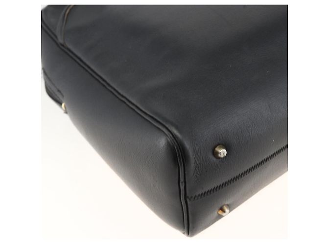 Borsa a mano Christian Dior in pelle nera e oro Auth BA11678 Nero D'oro - vista 16