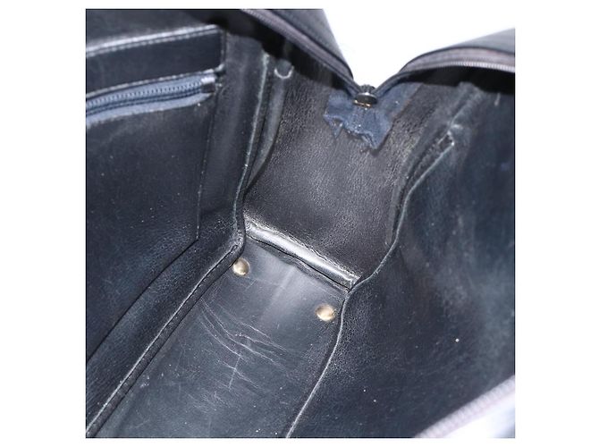 Borsa a mano Christian Dior in pelle nera e oro Auth BA11678 Nero D'oro - vista 18