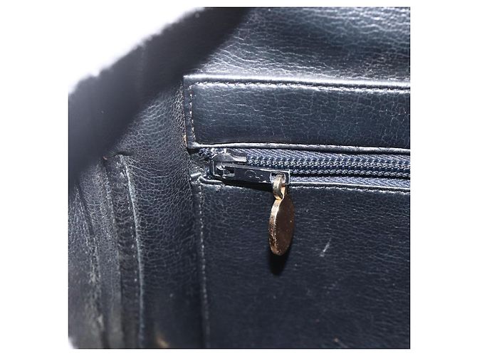 Borsa a mano Christian Dior in pelle nera e oro Auth BA11678 Nero D'oro - vista 20