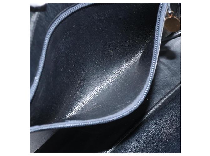 Borsa a mano Christian Dior in pelle nera e oro Auth BA11678 Nero D'oro - vista 21