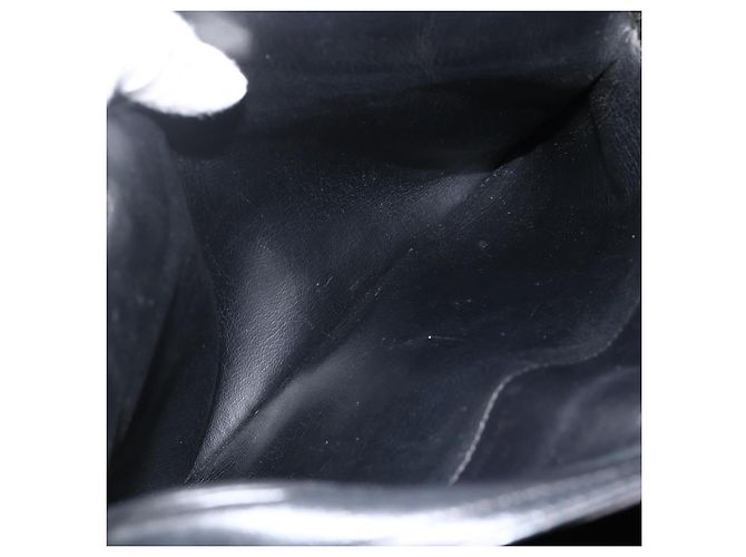 Borsa a mano Christian Dior in pelle nera e oro Auth BA11678 Nero D'oro - vista 23