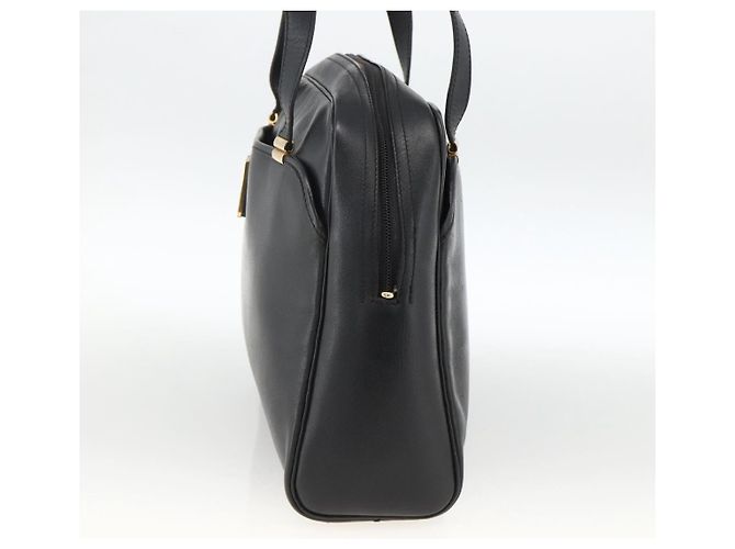 Borsa a mano Christian Dior in pelle nera e oro Auth BA11678 Nero D'oro - vista 4