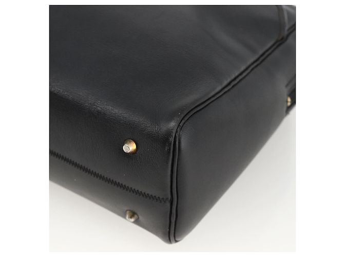 Borsa a mano Christian Dior in pelle nera e oro Auth BA11678 Nero D'oro - vista 9