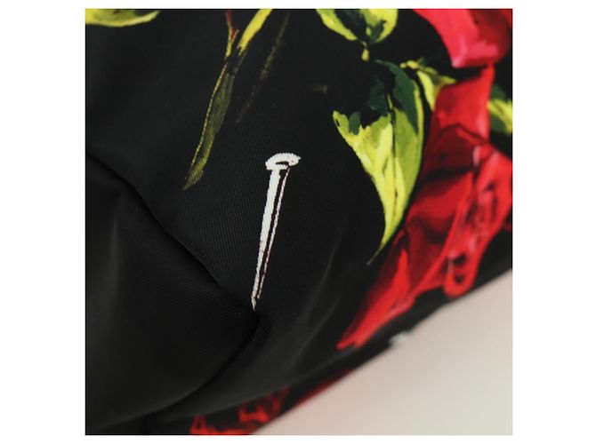 Dolce & Gabbana DOLCE&GABBANA D&G x Jujutsu Kaisen Borsa Nobara Nylon Nero Argento Auth 167127SM - vista 7