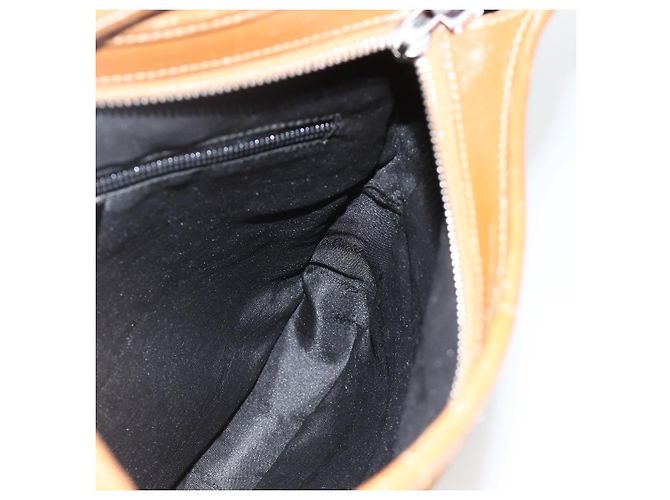 Borsa a Spalla Salvatore Ferragamo Nylon Marrone Argento Autentica BA11638 - vista 18