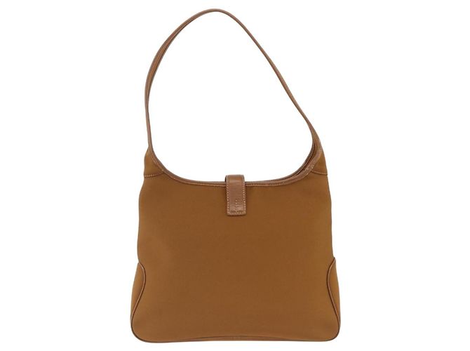 Borsa a Spalla Salvatore Ferragamo Nylon Marrone Argento Autentica BA11638 - vista 2