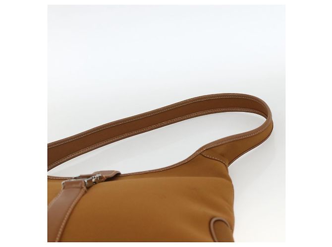 Borsa a Spalla Salvatore Ferragamo Nylon Marrone Argento Autentica BA11638 - vista 8