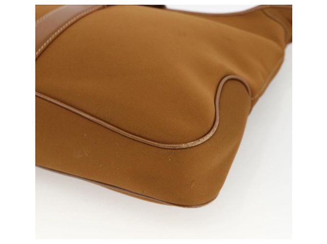 Borsa a Spalla Salvatore Ferragamo Nylon Marrone Argento Autentica BA11638 - vista 9