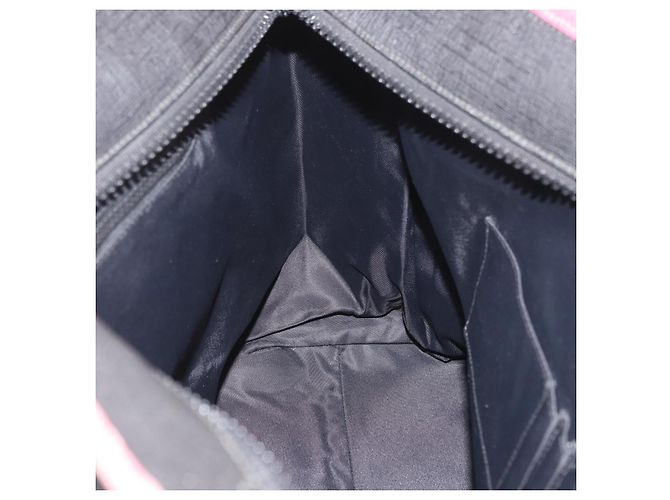 Borsa Tote in PVC Nera GUCCI 162785 Auth ka3368 Nero - vista 21