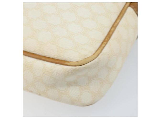 Céline Borsa a Spalla in Tela Macadam CELINE in Pelle PVC Avorio Oro Auth LNZ709 D'oro Crudo - vista 9