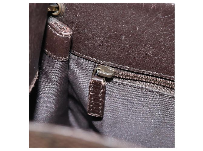 Borsa a Spalla GG Canvas Gucci Oro Marrone 91762 Auth am10977 D'oro - vista 21