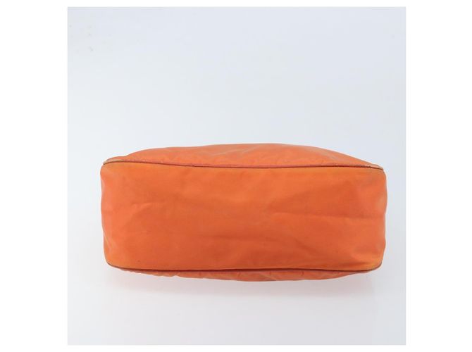 PRADA Schultertasche Nylon Orange Silber Auth ARZ559A - Ansicht 5
