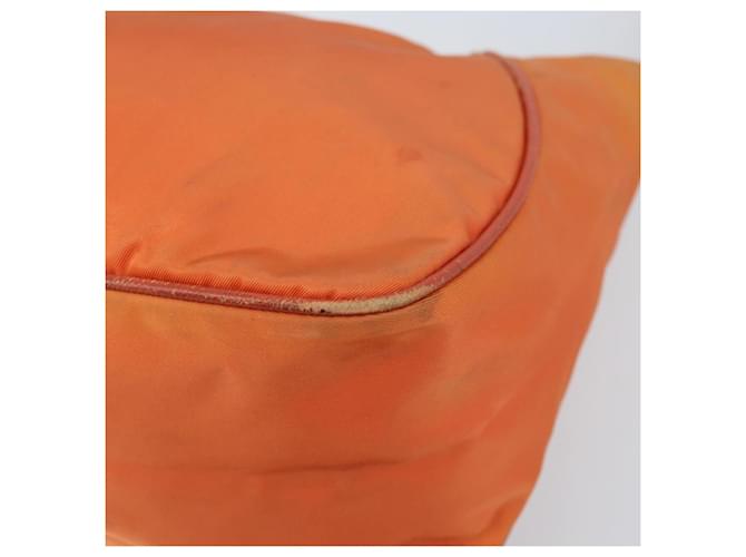 PRADA Schultertasche Nylon Orange Silber Auth ARZ559A - Ansicht 8