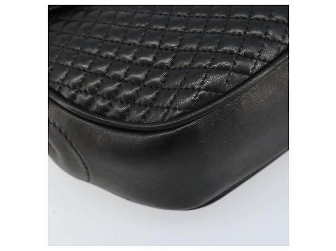 BALLY Borsa a Spalla a Catena Pelle Nera Oro Auth YKZ154A Nero D'oro - vista 14