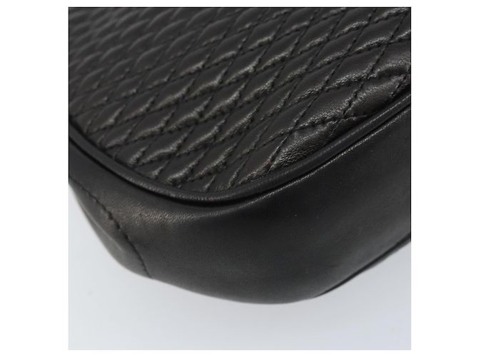 BALLY Borsa a Spalla a Catena Pelle Nera Oro Auth YKZ154A Nero D'oro - vista 16