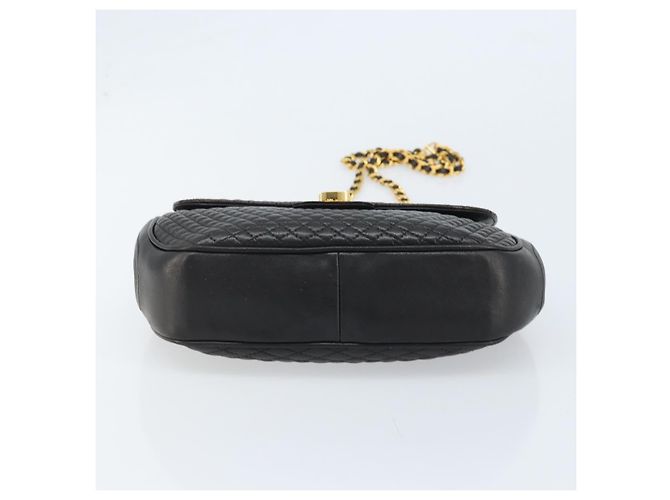 BALLY Borsa a Spalla a Catena Pelle Nera Oro Auth YKZ154A Nero D'oro - vista 5