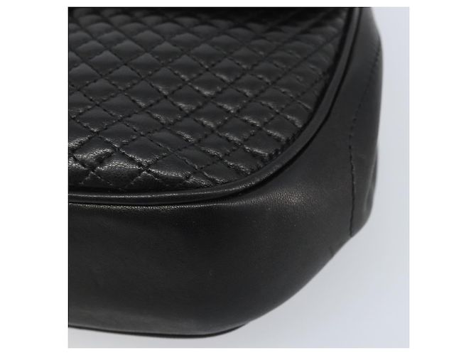 BALLY Borsa a Spalla a Catena Pelle Nera Oro Auth YKZ154A Nero D'oro - vista 9