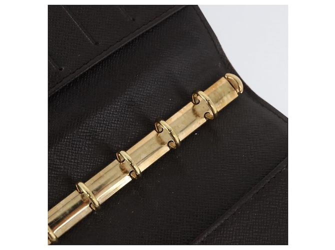 LOUIS VUITTON Cubierta de Planificador Diario Damier Ebene PM R20700 LV Auth SW2194 - vista 10