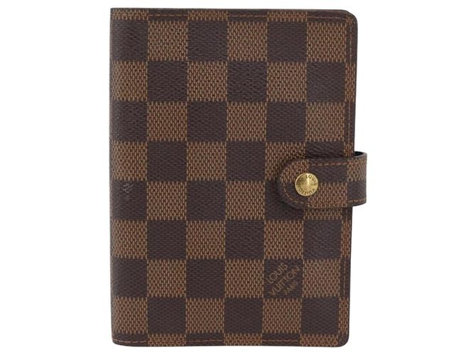 LOUIS VUITTON Cubierta de Planificador Diario Damier Ebene PM R20700 LV Auth SW2194 - vista 13