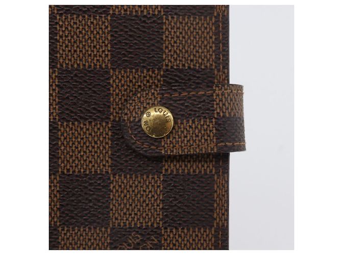 LOUIS VUITTON Cubierta de Planificador Diario Damier Ebene PM R20700 LV Auth SW2194 - vista 17