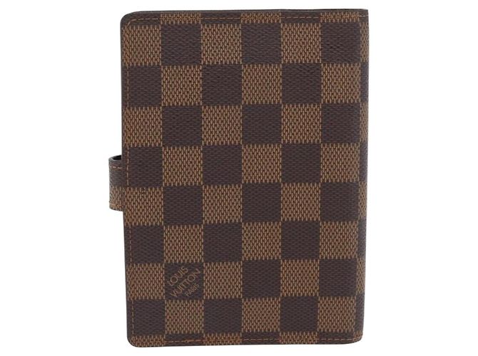 LOUIS VUITTON Cubierta de Planificador Diario Damier Ebene PM R20700 LV Auth SW2194 - vista 2