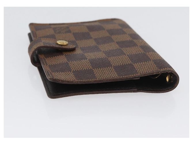 LOUIS VUITTON Cubierta de Planificador Diario Damier Ebene PM R20700 LV Auth SW2194 - vista 5